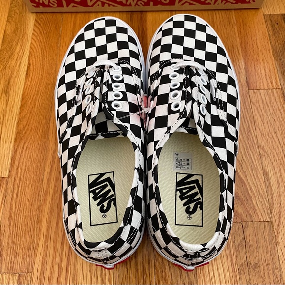 Vans Authentic Checkerboard Platform Women’s Sneakers - Picture 5 of 6